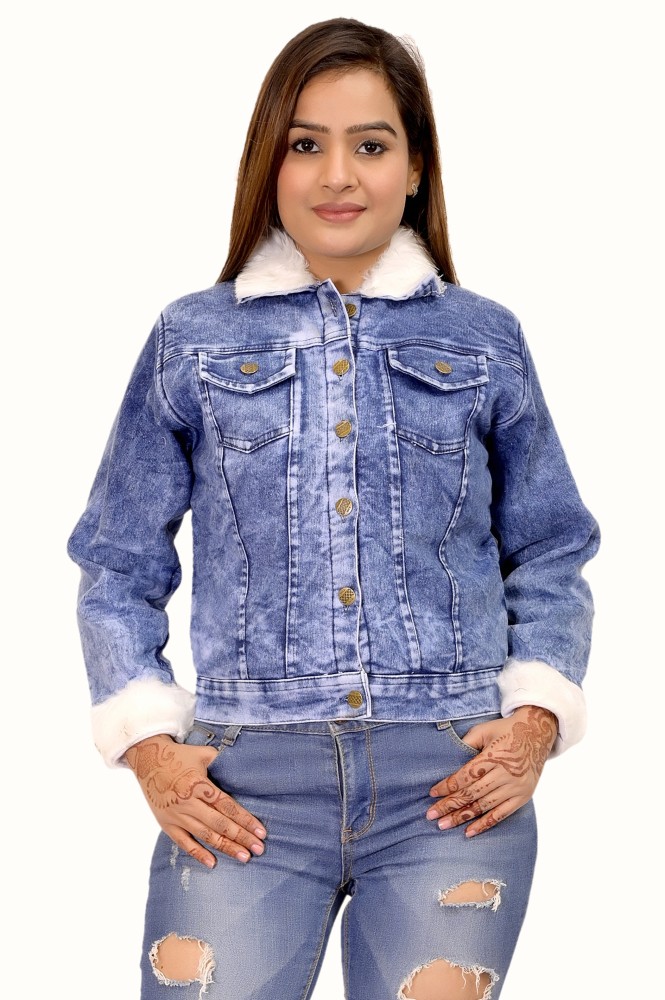 Denim jackets clearance for women flipkart