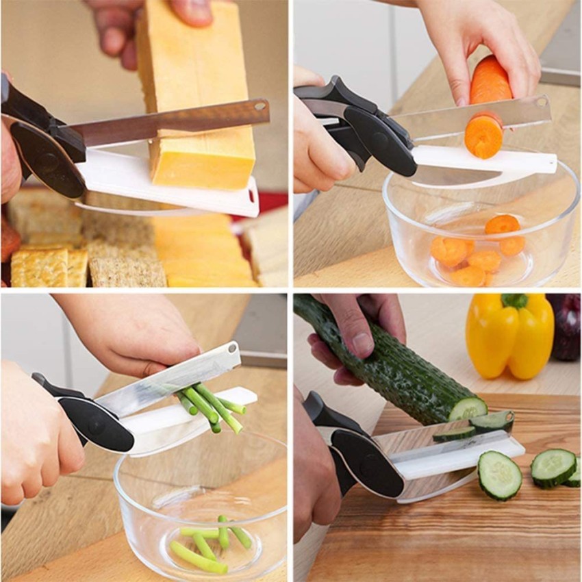 Clever Cutter 2-in-1 Knife & Cutting Board- The Original Quickly Chops Your  Favorite Fruits, Vegetables, Meats, Cheeses & More in Second, Replace your