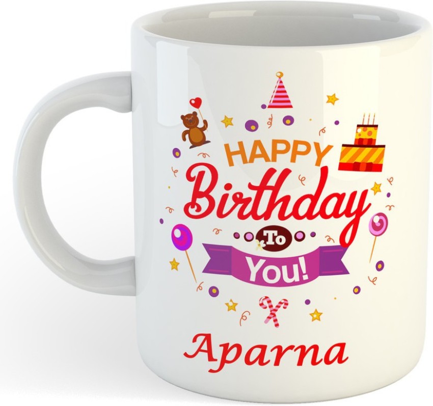 Buy Huppme Happy Birthday Aparna Inner Black Coffee Name Mug Online at Low  Prices in India - Amazon.in