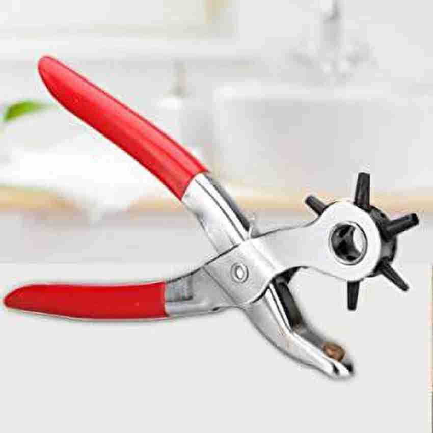 GaxQuly Revolving Leather Belt Hole Punching Machine with 6 Hole