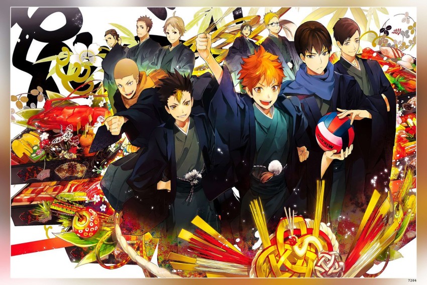  Haikyuu Anime Poster and Prints Unframed Wall Art