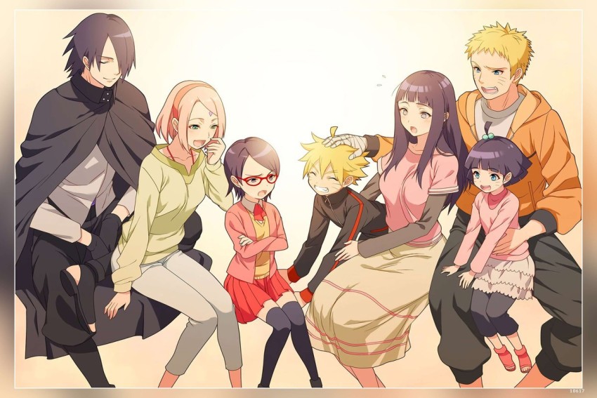 Himawari, Hinata, Naruto and Boruto Anime Boruto Naru Playmat Mat