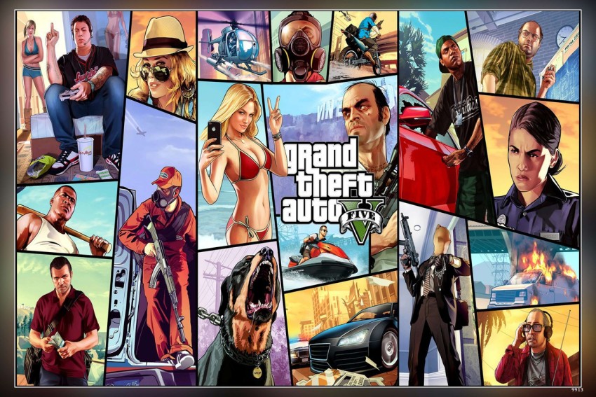 Grand Theft Auto 5 Poster GTA 5 GTAV 12x18 inches