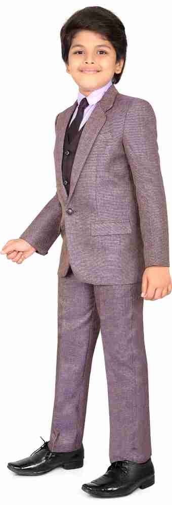 JACKJO Boys 5PCS Coat Suit Set Violet Solid Boys Suit Buy JACKJO