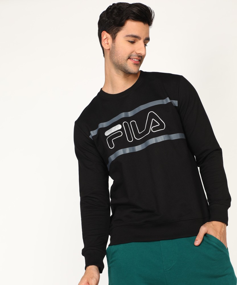 FILA Full Sleeve Printed Men Sweatshirt