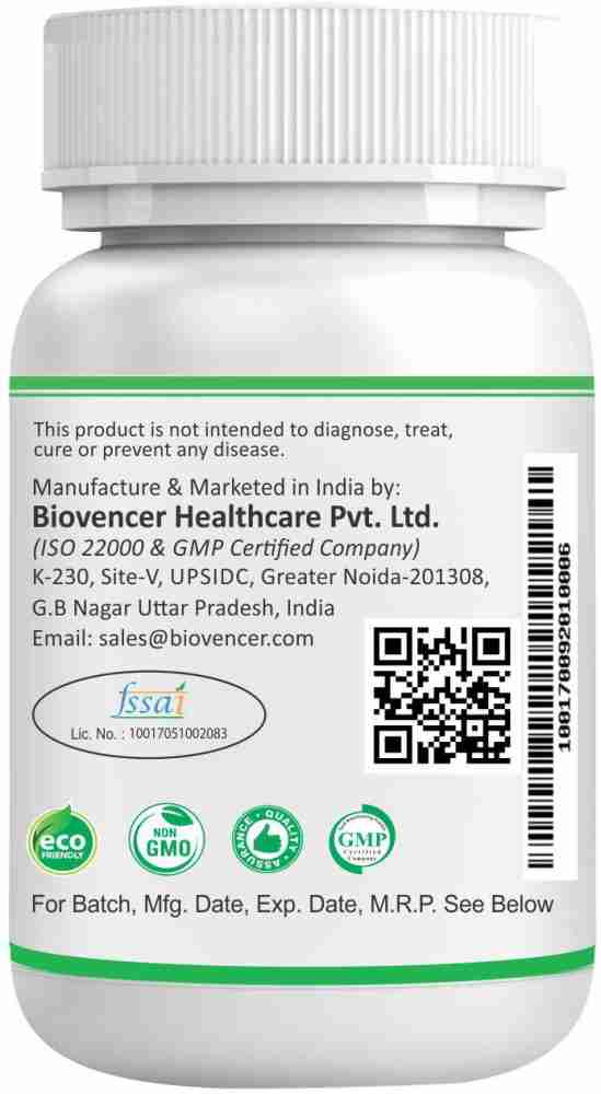 BIOVEN Nattokinase 60 Vegetarian Capsules Price in India - Buy