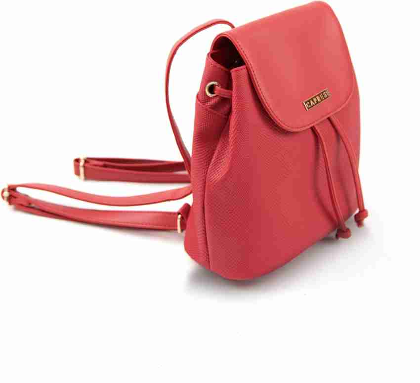 Caprese Ginger 10.14 L Mini Backpack Red Price in India