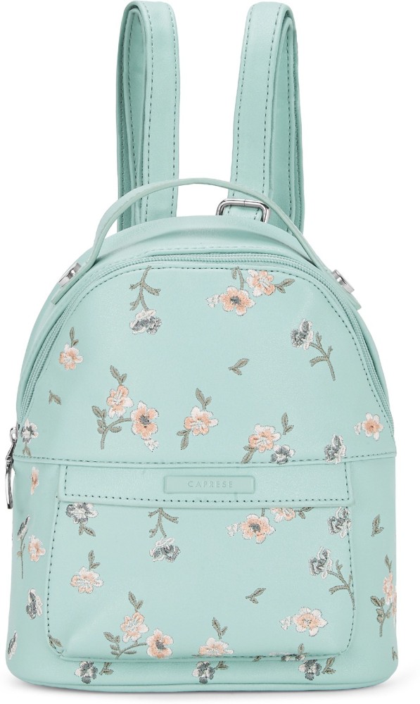 Caprese Bloom 8.97 L Mini Backpack Blue Price in India