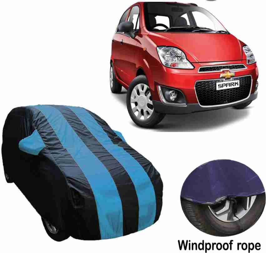 Carkare Car Cover For Chevrolet Spark (With Mirror Pockets) Price in India  - Buy Carkare Car Cover For Chevrolet Spark (With Mirror Pockets) online at