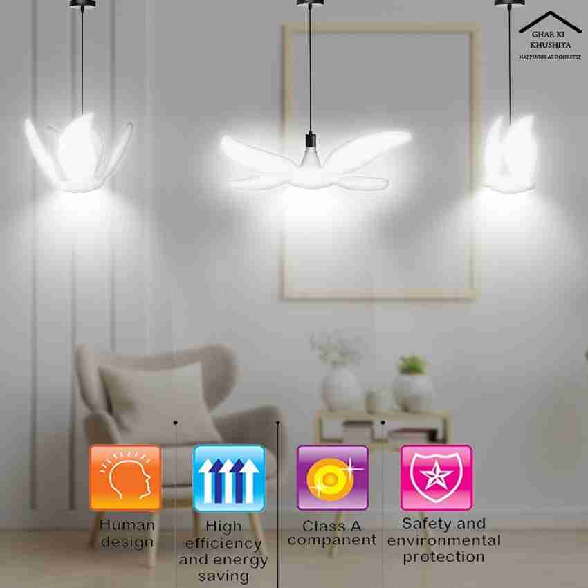 ghar ki khushiya Blade Fan Shape Led Light Bulb 28W and B22