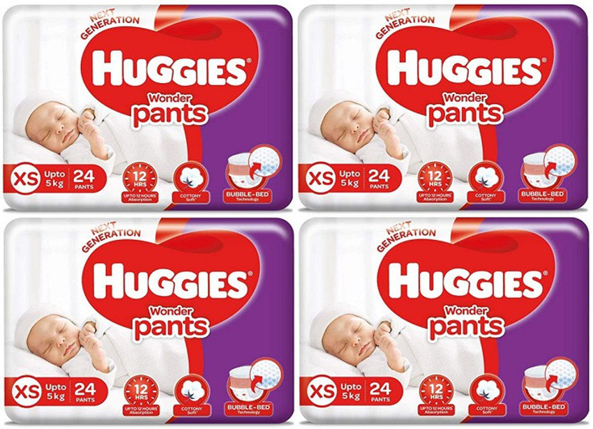 Huggies Wonder Pants Extra Small XS 24 Pack of 4 96 Pieces