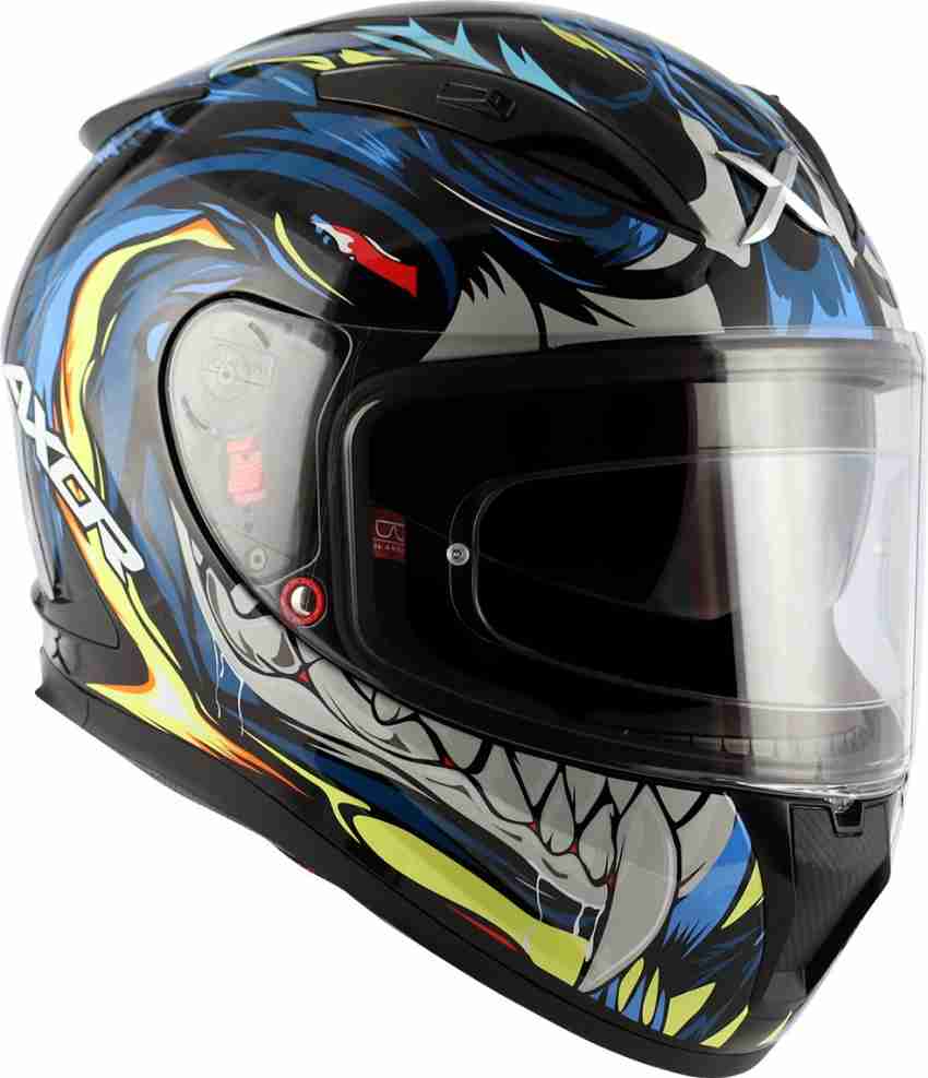 Axor Street Okami Black Blue Helmet L Motorbike Helmet Buy