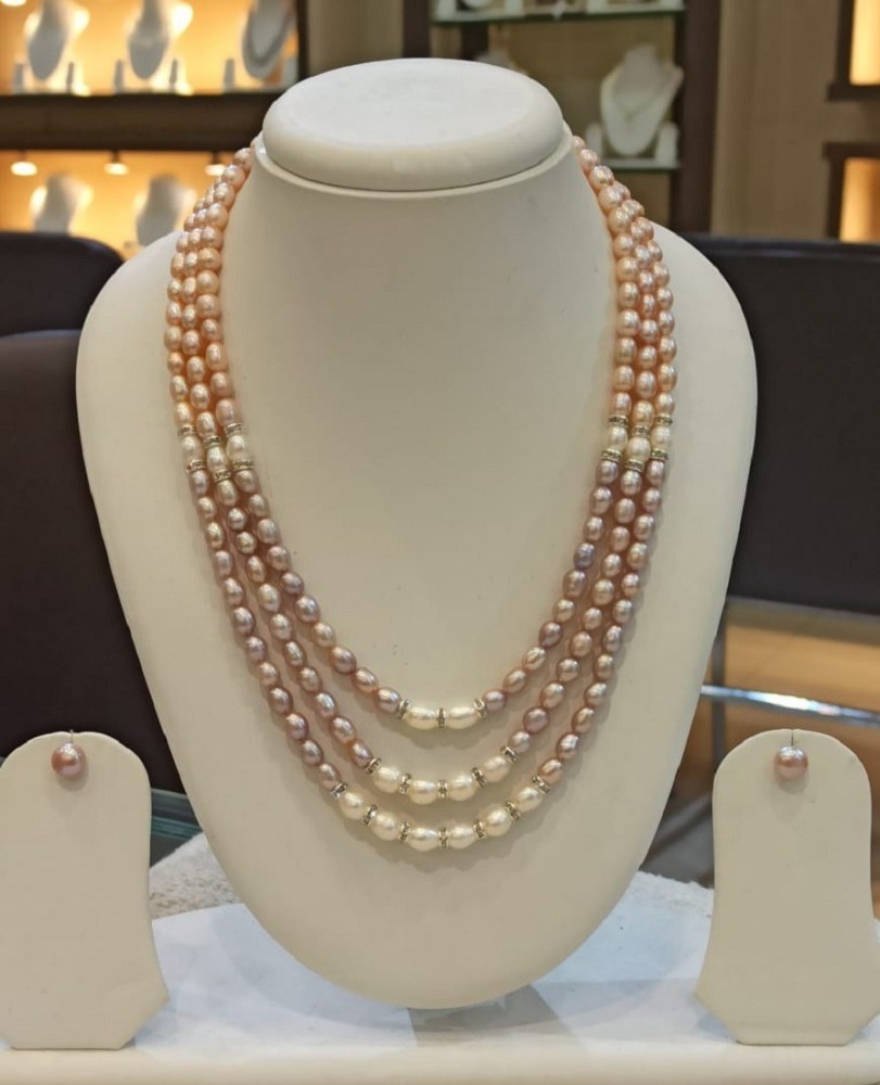 Pearl jewellery set in on sale flipkart