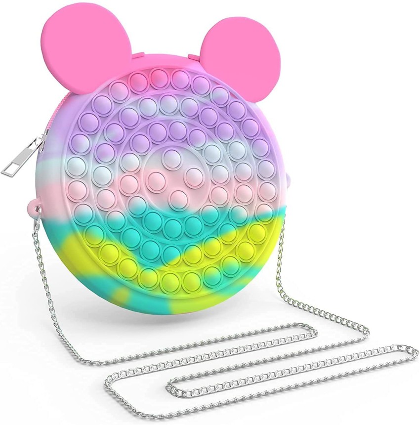 Popite Fidget Toy Push Bubble Silicone Bags Antistress Fidget Girls Shell  Bags Cadeaux pour enfants Spotify Premium Squeeze Toy