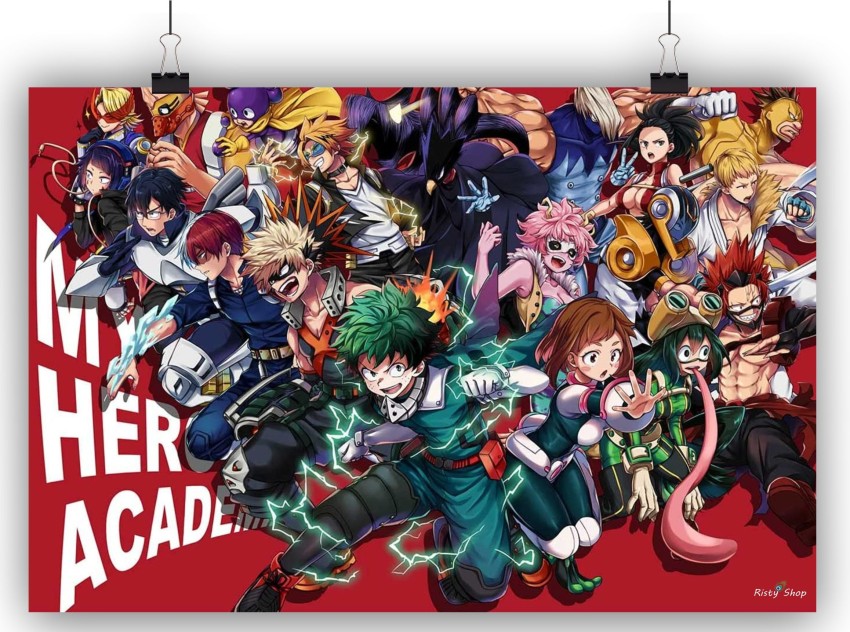 My Hero Academia Wall Scroll Poster Anime Cartoon Movie Art Picture Canvas  Print