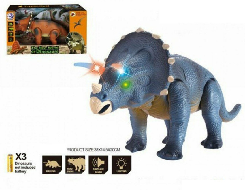 Dinosaur Robot Triceratops Blue Toy - Dinosaur Game #Dinosaurs