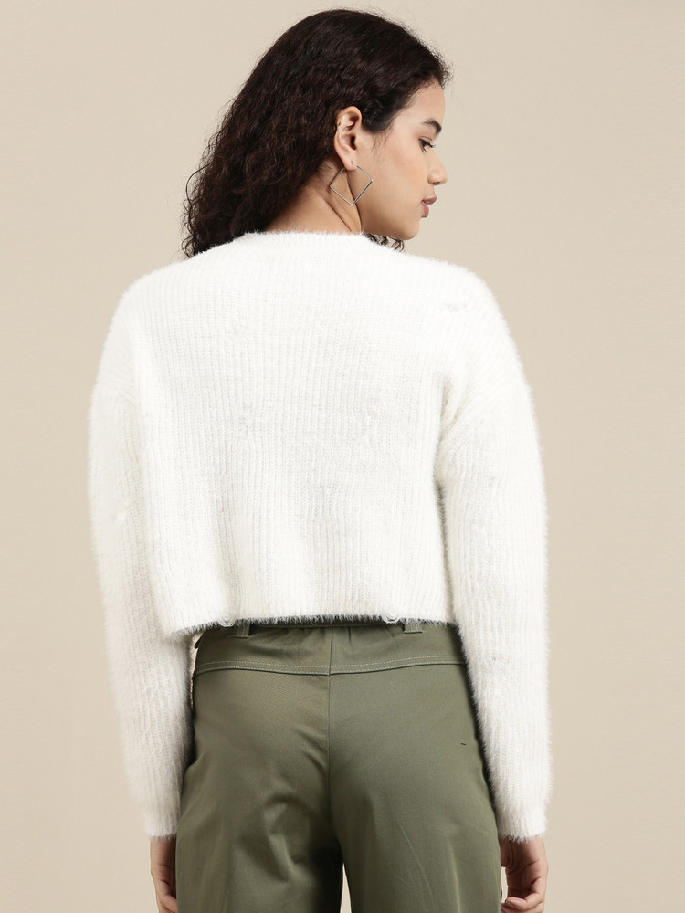 Bershka white sweater clearance