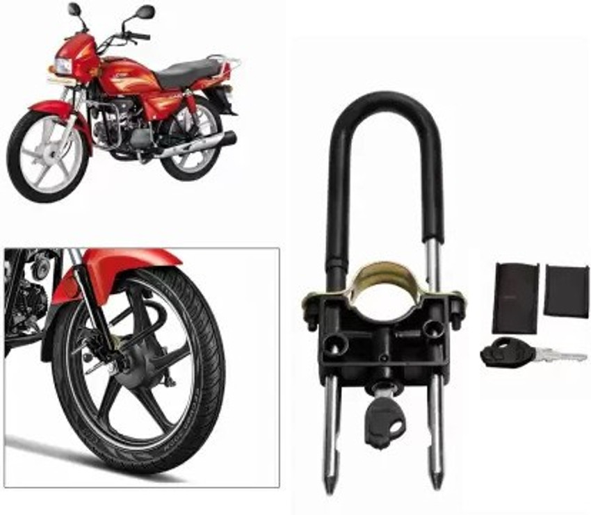 Bullkartzone Front Shocker Front U Type Anti Theft Wheel Lock For Hero Splendor Bike Wheel Lock Price in India Buy Bullkartzone Front Shocker Front U Type Anti Theft Wheel Lock For Hero Splendor