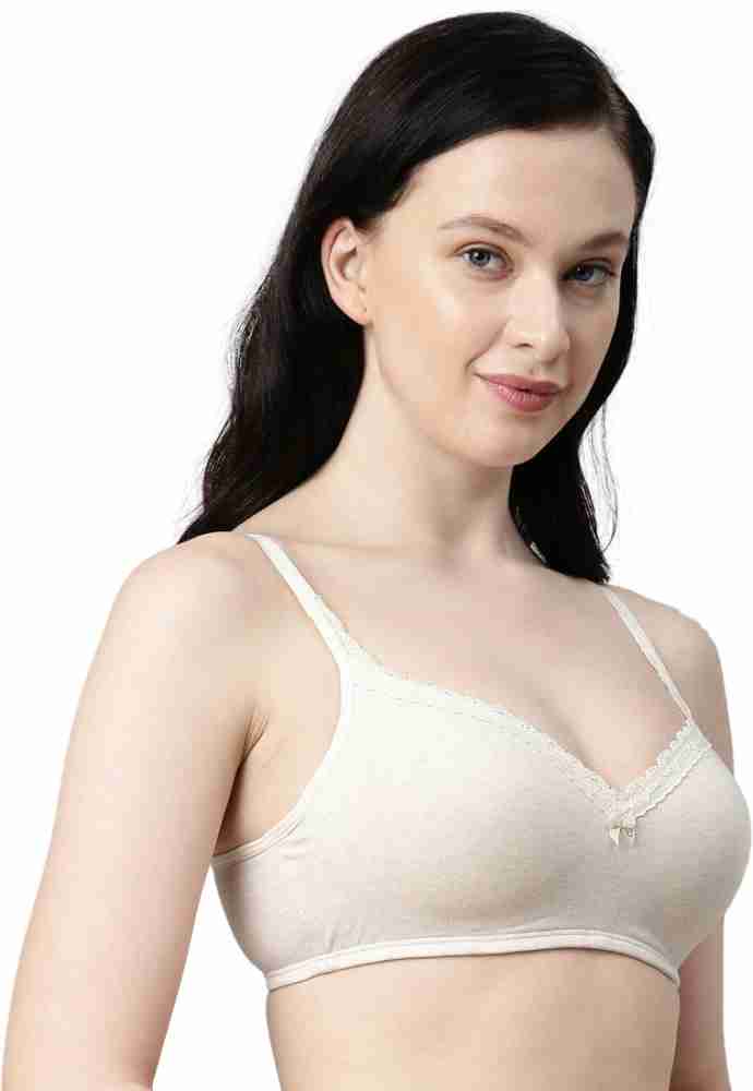 Buy Enamor Smoothening Balconette Cotton High Coverage Bra For Women online