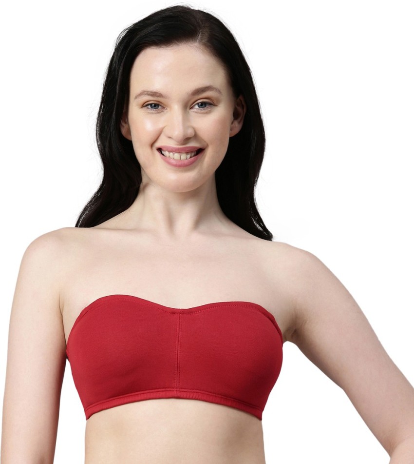 Enamor Wirefree A019 Perfect Shaping Cotton Strapless Women