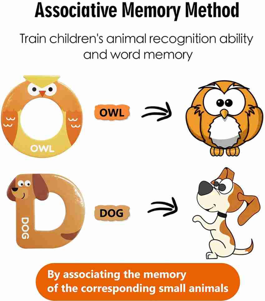 ABCaptain Refrigerator Animal Alphabet Magnets Magnetic Letters Toy, Large  ABC Uppercase Preschool Educational Spelling Fridge Game Gift for Kids
