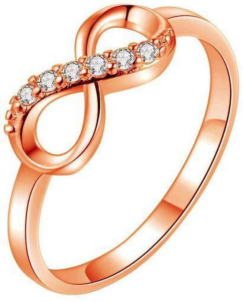 Sorellaz Womens Rose Gold US 7 Infinity Ring Alloy Ring Price in