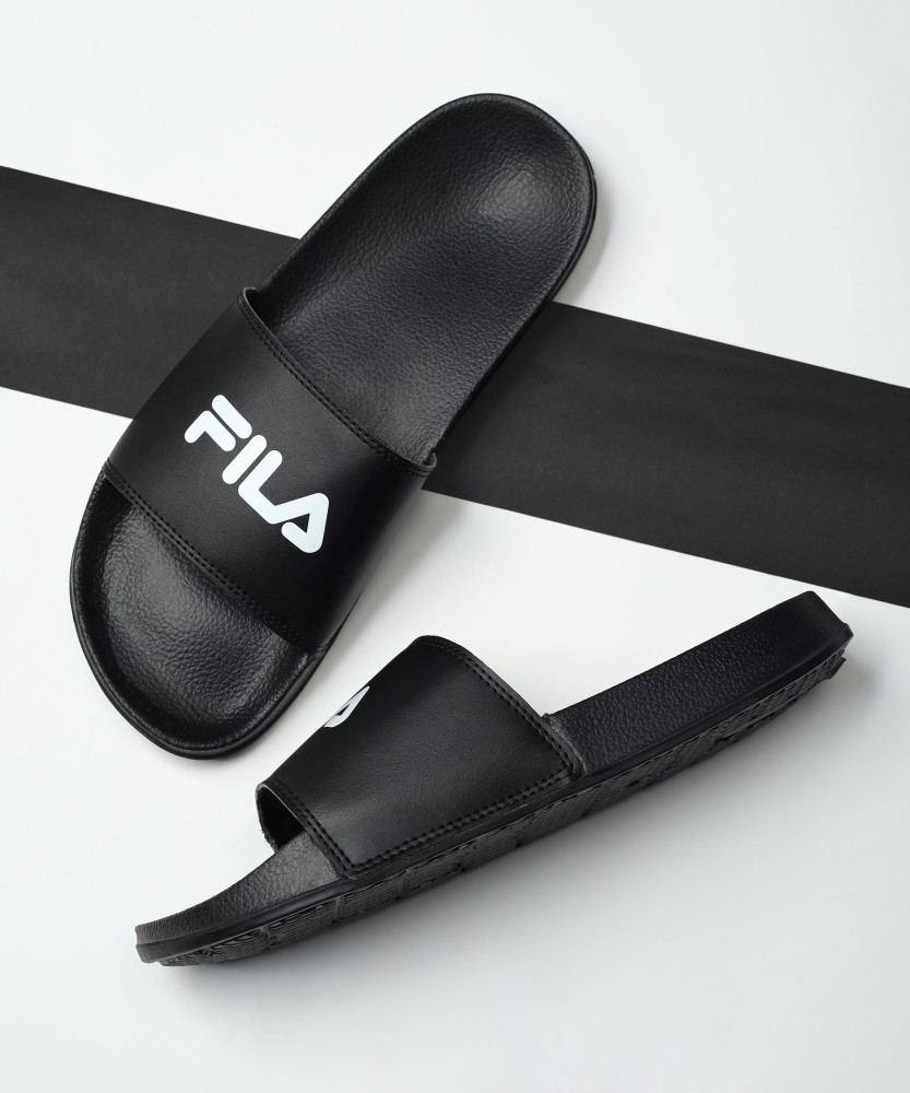 Fila store slides black