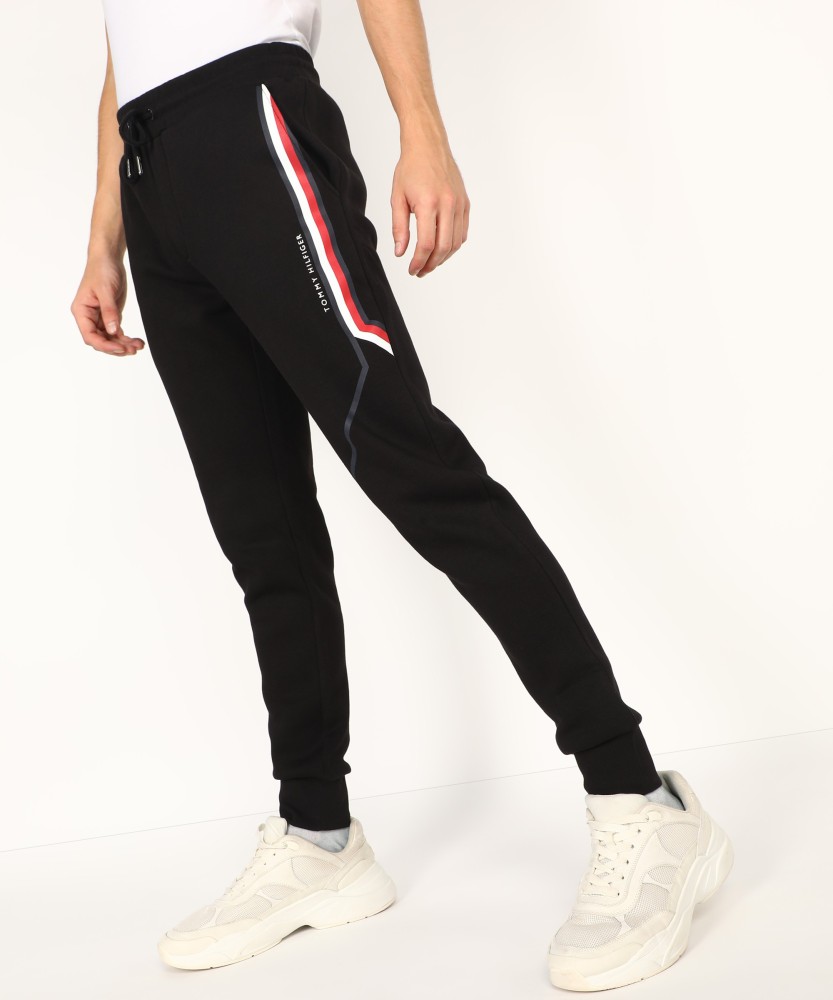 Black tommy fashion hilfiger sweatpants