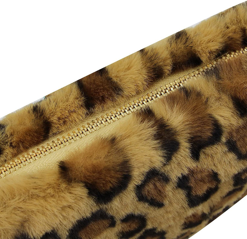 Flipkart okji enterprises Women Leopard Faux Fur Purse