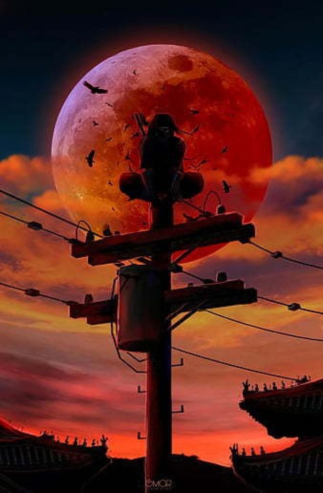 A lonely boy watch the bright moon and night city Wallpaper Download |  MobCup