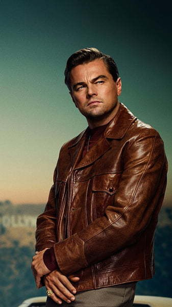 leonardo dicaprio leather jacket once upon a time in hollywood