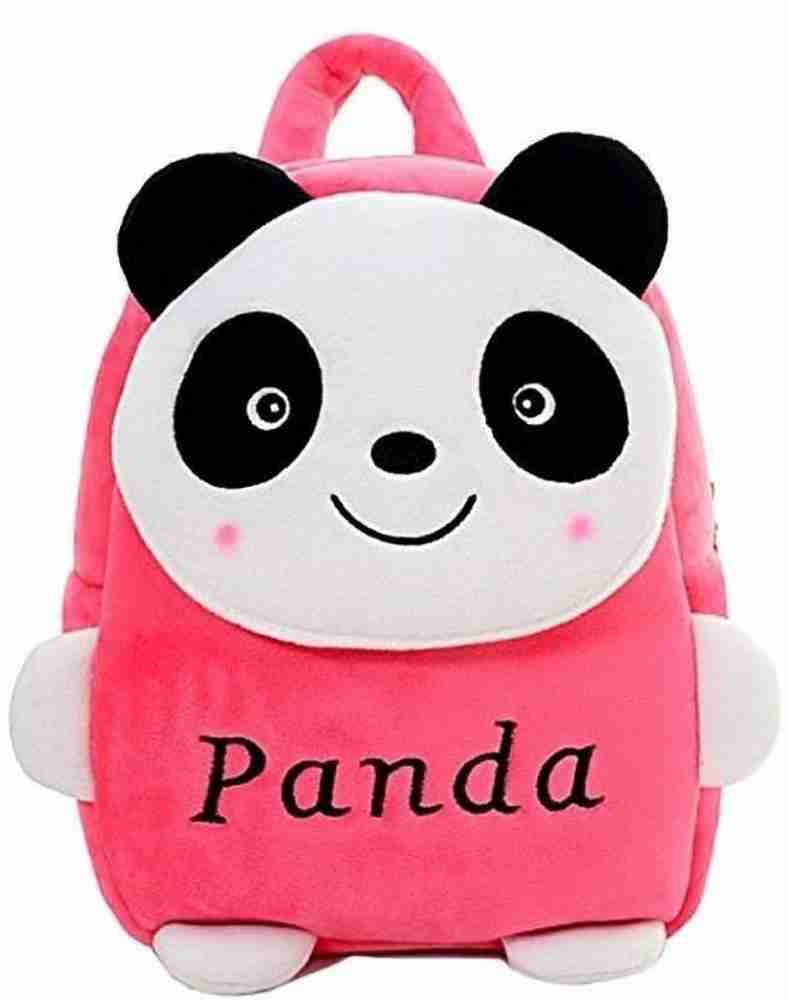 Zuegen Embroidered Soft Blue Panda school Bag special for kids