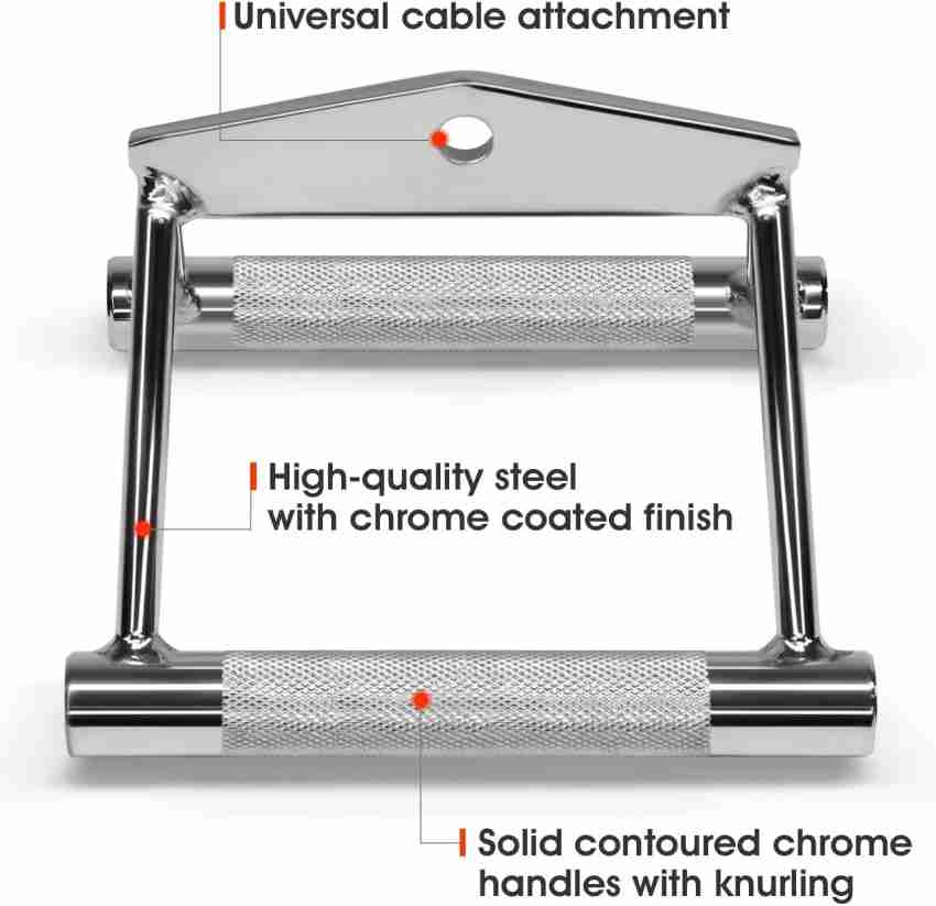 LIFESTRONGE Cable Machine Attachment V Sharp Handle Set Rowing