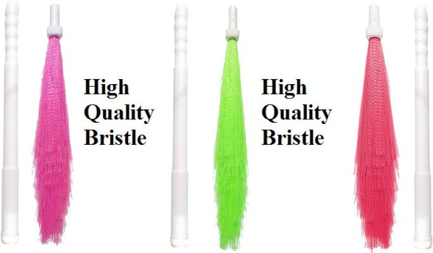 BARBYAM Adjustable Plastic Colored Broom, Long Lasting Plastic Brooming for  Wet and Dry Plastic Wet and Dry Broom Price in India - Buy BARBYAM Adjustable  Plastic Colored Broom, Long Lasting Plastic Brooming
