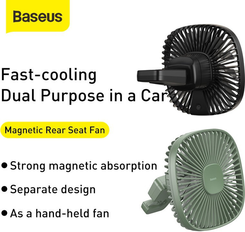 Baseus Vehicle mounted Backseat wireless Fan car headrest windmill
