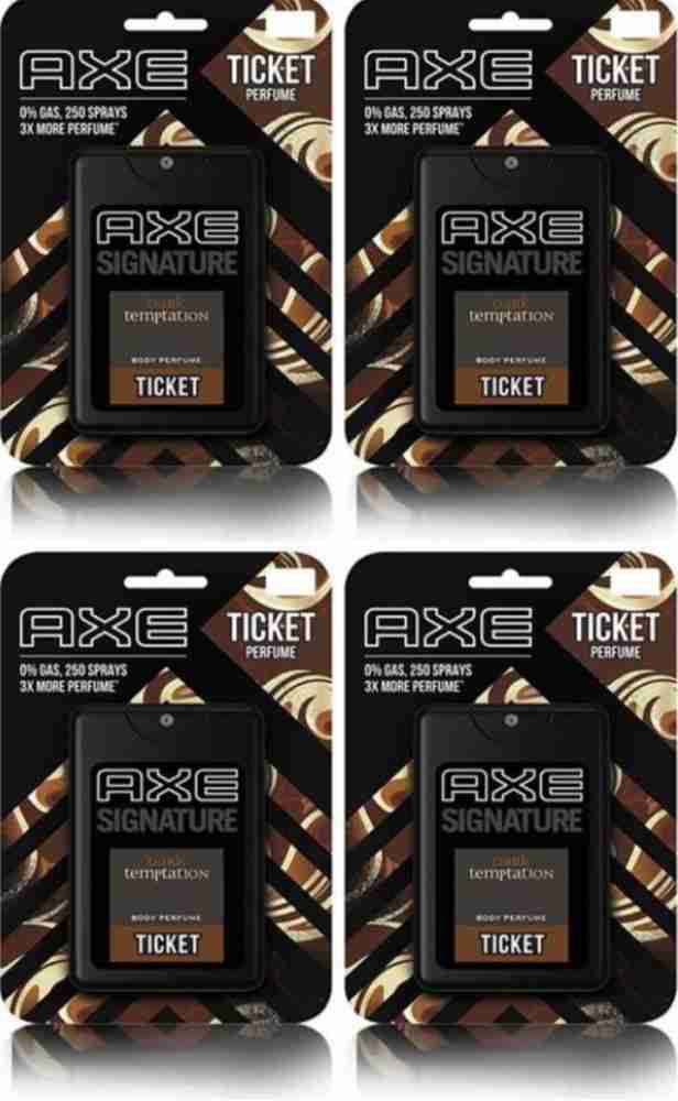 AXE SIGNATURE TICKET DARK Temptation CHOCOLATE FRAGRANCE Pack of