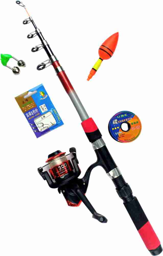 Abir Fishing rod and reel 10x Multicolor Fishing Rod Price in India - Buy  Abir Fishing rod and reel 10x Multicolor Fishing Rod online at