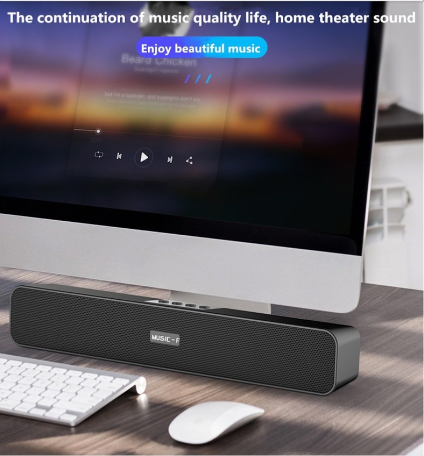 Buy IMMUTABLE 14-inch Wireless Speaker Desktop Sound Box Speaker Support  Memory Card, U Disk, AUX, BT Home Portable Speaker RT_ 472 20 W Bluetooth  Soundbar Online from