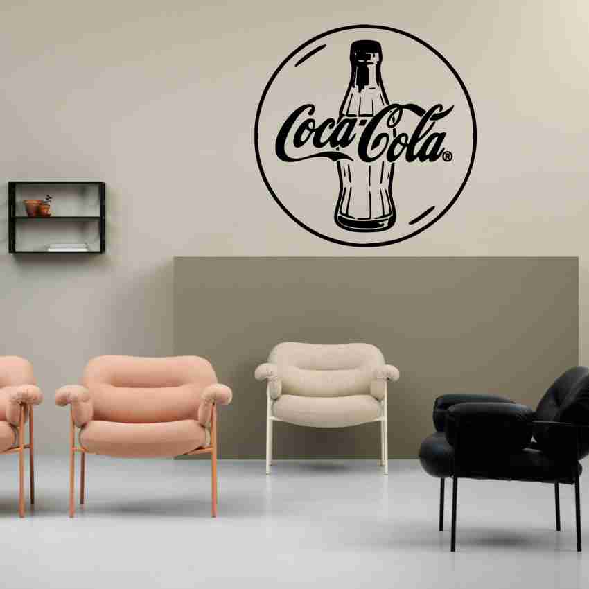Coca-Cola Deco Fountain Service Wall Sticker Clean Wall Art Decal 14 x 7