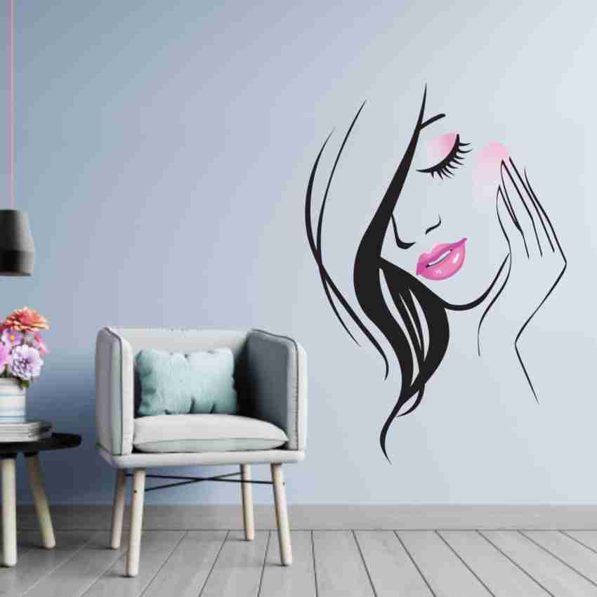 ARNDECOR 60.96 cm HAIR SHOWING BEAUTY GIRL WALL STICKER Self Adhesive  Sticker Price in India - Buy ARNDECOR 60.96 cm HAIR SHOWING BEAUTY GIRL  WALL STICKER Self Adhesive Sticker online at