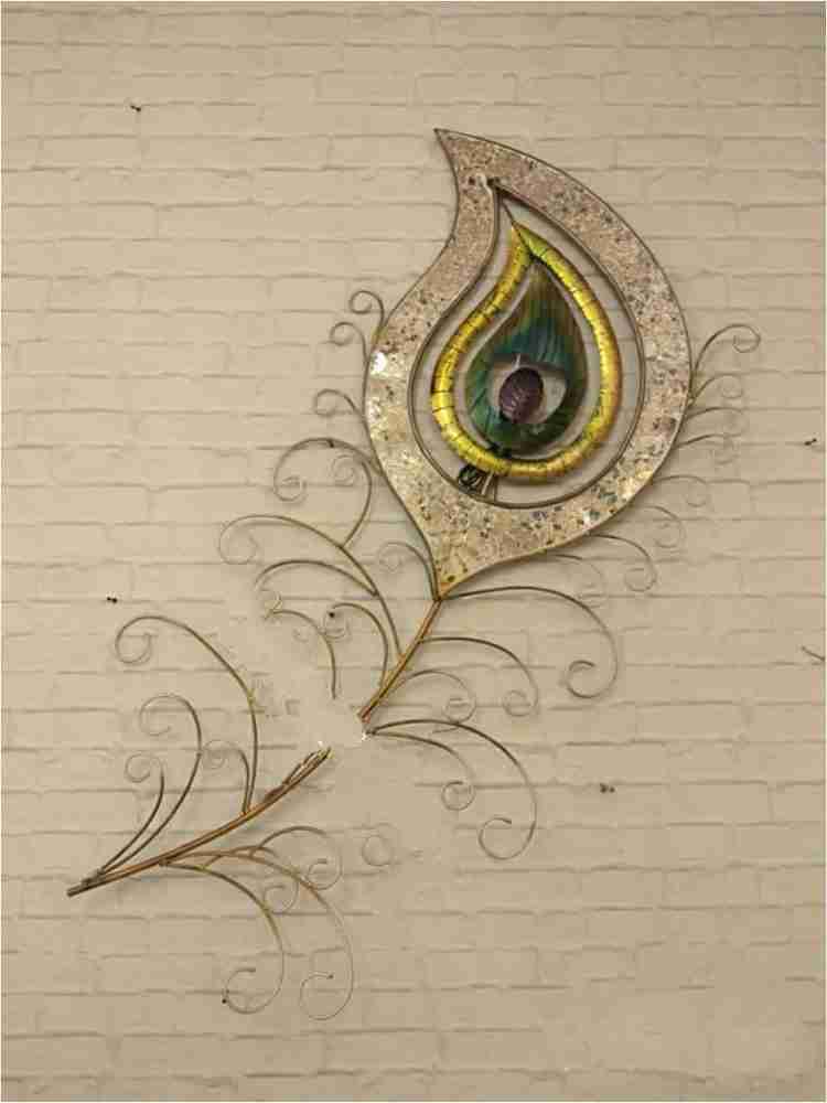 Peacock Feather Metal Wall Art