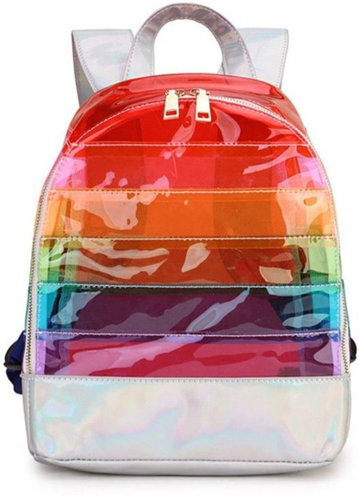 Transparent rainbow backpack discount