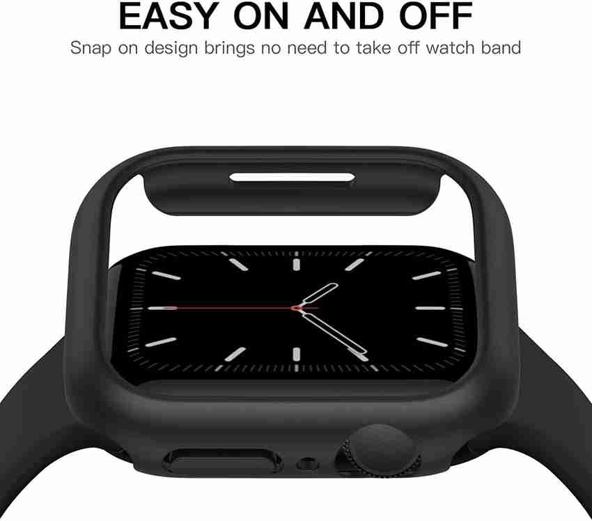 CallSmith Edge To Edge Screen Guard for Apple Watch Case 45mm Series 7 Shockproof Ultra Thin Hard PC Bumper Case All Around Edge Protective Cover Frame NO Screen Protector CallSmith Flipkart