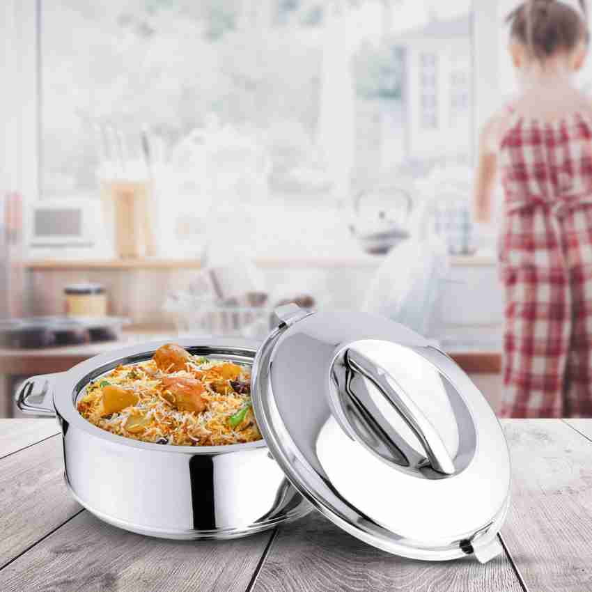 Stainless steel casserole,Hand Painted Double selling Wall Insulated Hot and cold Pot,Stainless Steel Casserole with Lid, Serving Casserol, Hot Case