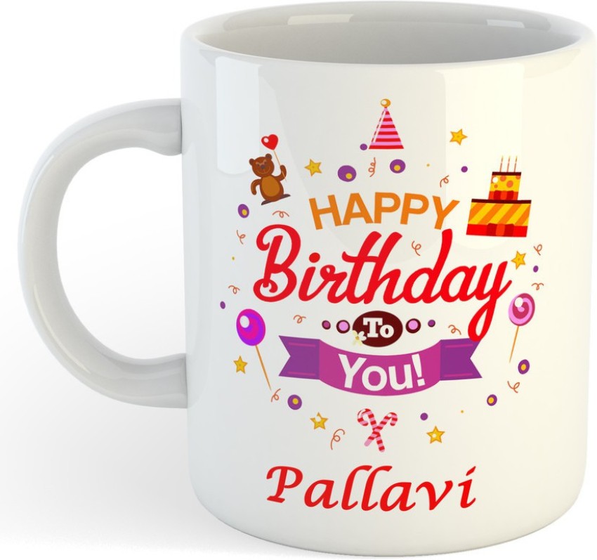 Buy IBGift Happy Birthday Pallavi Coffee Name Mug, 350 ml, White Mug Online  at Low Prices in India - Amazon.in