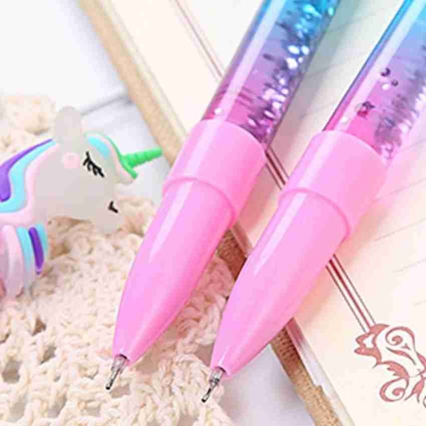 Women's Girls Kids Includes 2 Unicorn Water Sequence Pen and 2 Mermaid pens