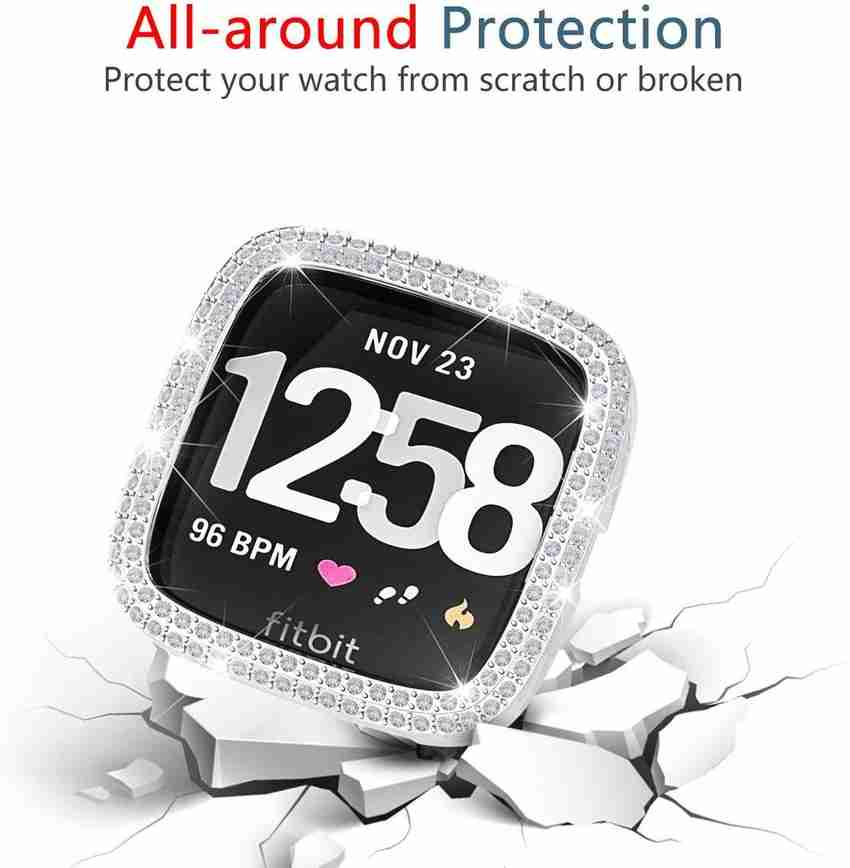 KAZUKI Front and Back Screen Guard for Case for Fitbit Versa 3