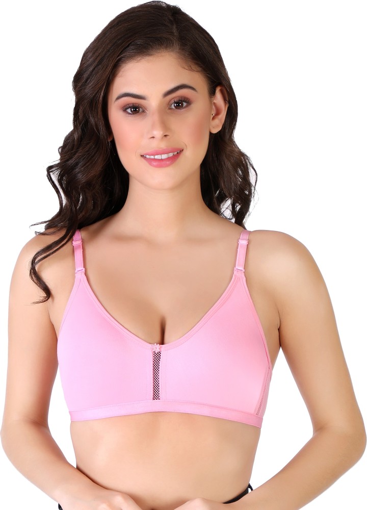 Ellixy Double Layered Non-Wired Sports Bra Women Full Coverage Non