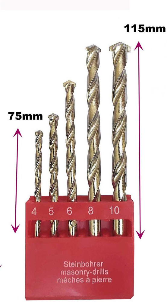 Heavy duty concrete drill store bits