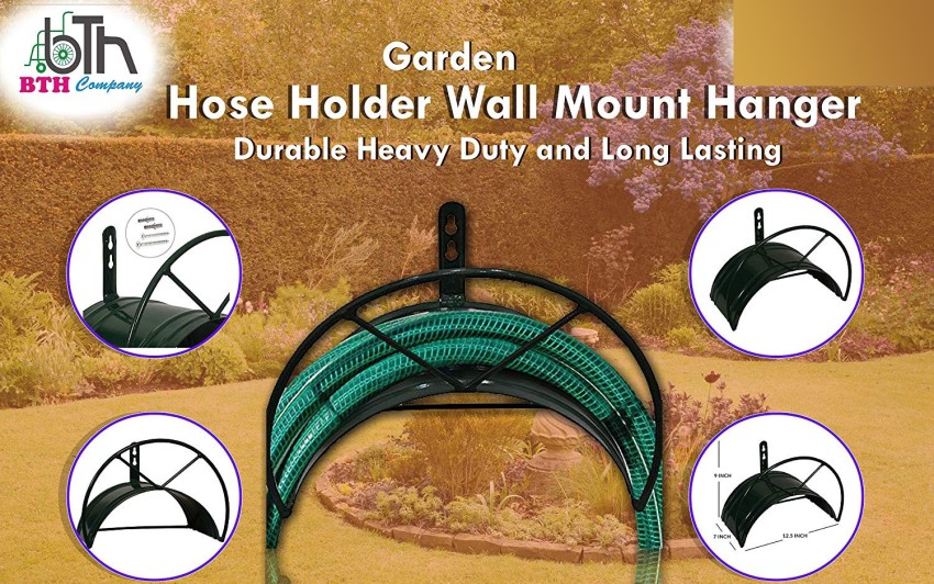BTH Company Garden Hose Holder Wall Mount Hanger Durable, Heavy Duty and  Long Lasting- Green Garden Hose Stand Price in India - Buy BTH Company  Garden Hose Holder Wall Mount Hanger Durable